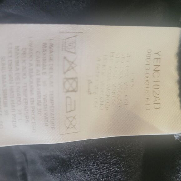 Naf Naf Paris Printed Cami Tank Top Women's US Sz 2 Black White Viscose Designer - Picture 6 of 10